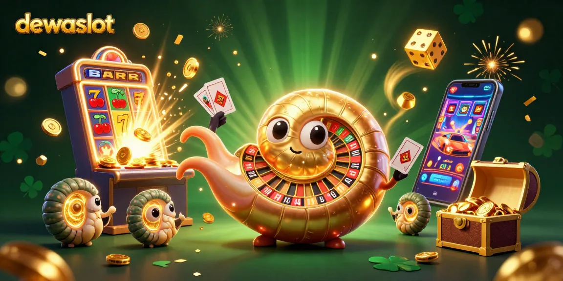 Gali informasi terbaru dewaslot dan slot online dengan ilustrasi 3D penuh warna dan energi.