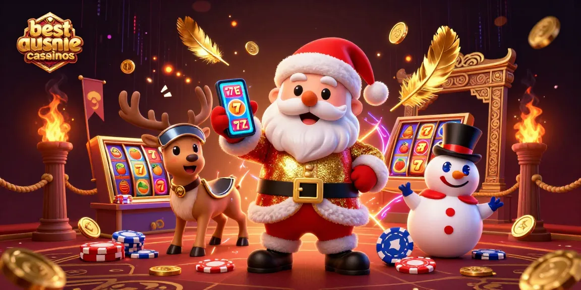 Experience the excitement at the best aussie online casinos with Santa celebrating jackpot wins!