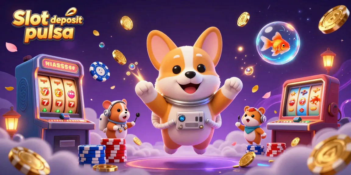 Menangkan Slot Deposit Pulsa dengan corgi astronot dan karakter unik lainnya di kasino luar angkasa.