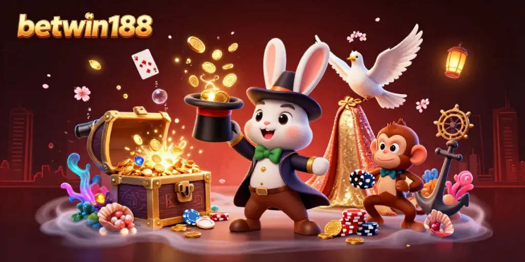 Menang besar dengan akses betwin188 dalam ilustrasi 3D menarik di dunia kasino online.