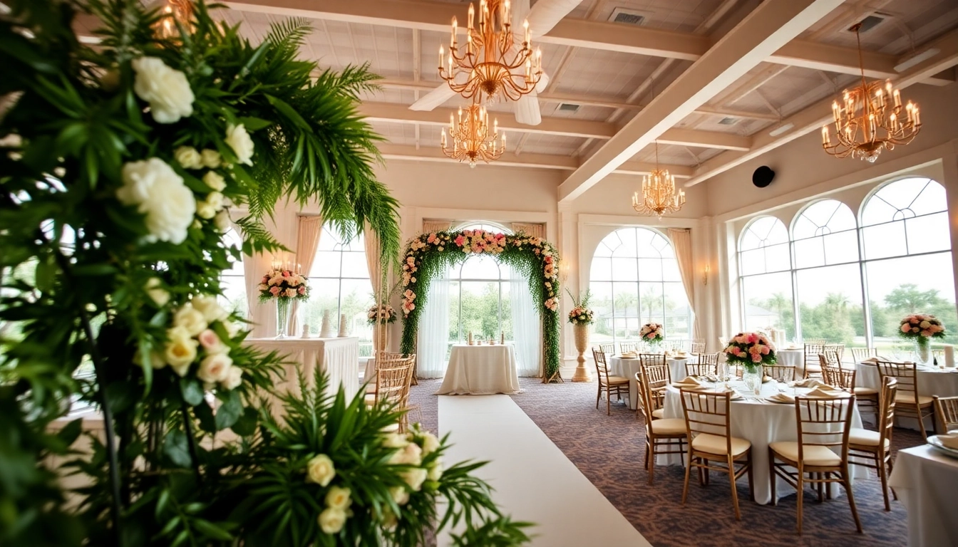 Experience an enchanting Wedding Event Space Jacksonville with elegant decor and natural lighting.