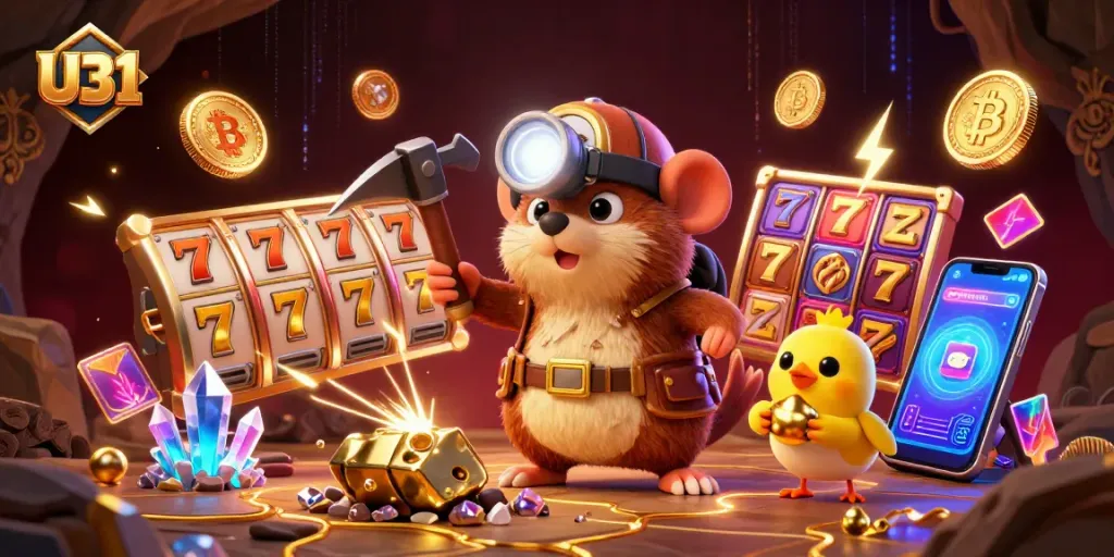 Play captivating slots and earn rewards at U31 casino with vibrant graphics and exciting features.