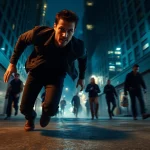 Pursue gripping scenes from shows similar to reacher series featuring an intense protagonist in pursuit.
