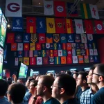 Engaging sportsbook environment showcasing sportsbooks in Georgia with enthusiastic fans.