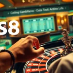 Experience the thrill at S8 Casino with vibrant games and a sleek gambling interface.