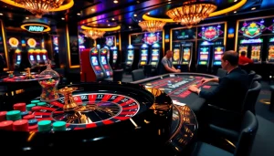 Experience the thrill of RR88 at a luxurious casino, engaging in high-stakes poker.