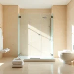 Showcasing a luxurious shower setup by sunny shower usa inc in a bright bathroom.