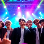 BTS members performing passionately on stage, showcasing their unique styles and energy.
