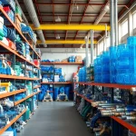 Showcase of Wholesale Plumbing Parts for Contractors at a well-organized warehouse setting