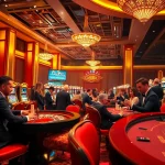 Players enjoying the excitement at SOIBET casino, engaging with roulette and slot machines.