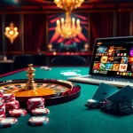 Jeu de poker passionnant et atmosphère luxueuse dans un cadre de casino en ligne France.