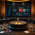 Vivez l'excitation des hautes enjeux avec le casino en ligne français à une table de roulette luxueuse.