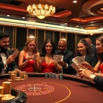 Joueurs engagés lors d'un jeu de poker glamour représentant les casinos en ligne Français 2026.