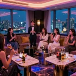 Experience vibrant nightlife at 강남가라오케 with luxurious decor and lively entertainment.