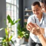 Experience expert physiotherapy London with a dedicated therapist guiding patient recovery.