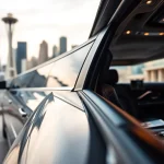 Travel in style with a vancouver to seattle limo, featuring a sleek design and elegant interior.