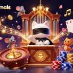 gameinternals reveals a dazzling casino scene with animated characters and vibrant gambling elements.