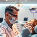 Consultation with an orthodontist near me showcasing a friendly atmosphere in a modern clinic.