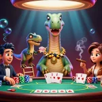 Experience thrilling entertainment at Go8 with a vibrant 3D casino scene filled with poker action.
