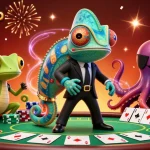 Menangkan hadiah besar dengan GERHANATOTO di meja poker penuh chip dan kartu komunitas.