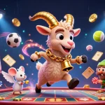 Jouer au casino en ligne fiable avec une illustration festive et inquiétante de Krampus et des elfes