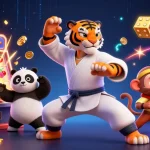 Experience the excitement of trang chu 98win with a vibrant 3D casino illustration featuring dynamic game elements.