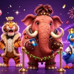 Experience excitement at TG88 with a charming bouncer, VIP guest, and festive gaming atmosphere.