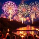 Celebrate with colorful displays: cheap fireworks near me lighting up the night sky.