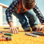 Addressing spray foam roof problems during a professional inspection with detailed examination.