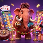 Divertiti con i giochi del casino senza AAMS, mentre un mammut accoglie gli ospiti.
