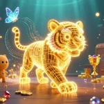 Experience the thrill of casino gaming with the dynamic Link tải sunwin scene, featuring golden treasures and vibrant characters.