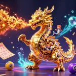 Experience exciting gambling adventures with isuzukebumen's vibrant lottery and bingo elements in a dynamic scene.