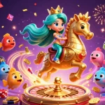 Engage in thrilling gambling with bandarjudibola, featuring vibrant characters and captivating casino elements.