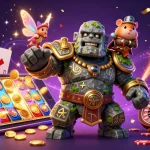 Giocando nel casinò usdt, un golem animato e un cavaliere hamster esplorano slot entusiasmanti.