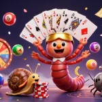 Jouez au casino en ligne avec des cartes, des jetons et une ambiance festive unique.