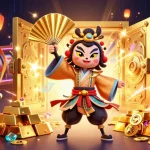Experience the thrill of Rongbach kim with a vivid slot-themed 3D illustration showcasing dynamic characters and vibrant casino elements.