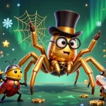 Memenangkan jackpot slot yang menghibur dengan tarantula emas dan kesatria kecil.