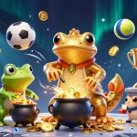 オンラインカジノ ブラックジャックのシーンで金のコインを生み出すアリケンとその仲間たちが活躍しています。